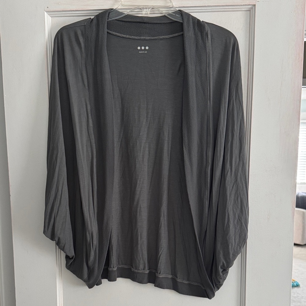 Gray Open Front Cardigan/shrug